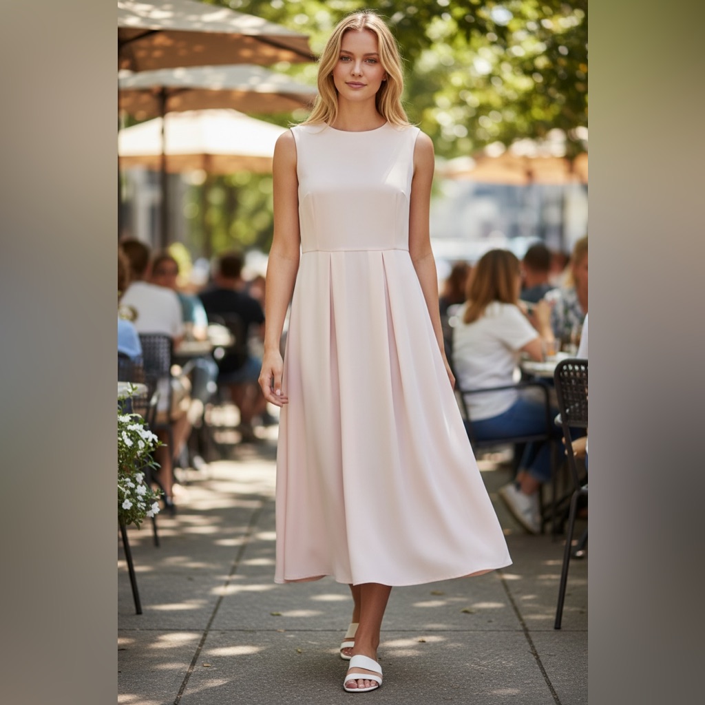 Calvin Klein Soft Pink Maxi Dress. Nwot